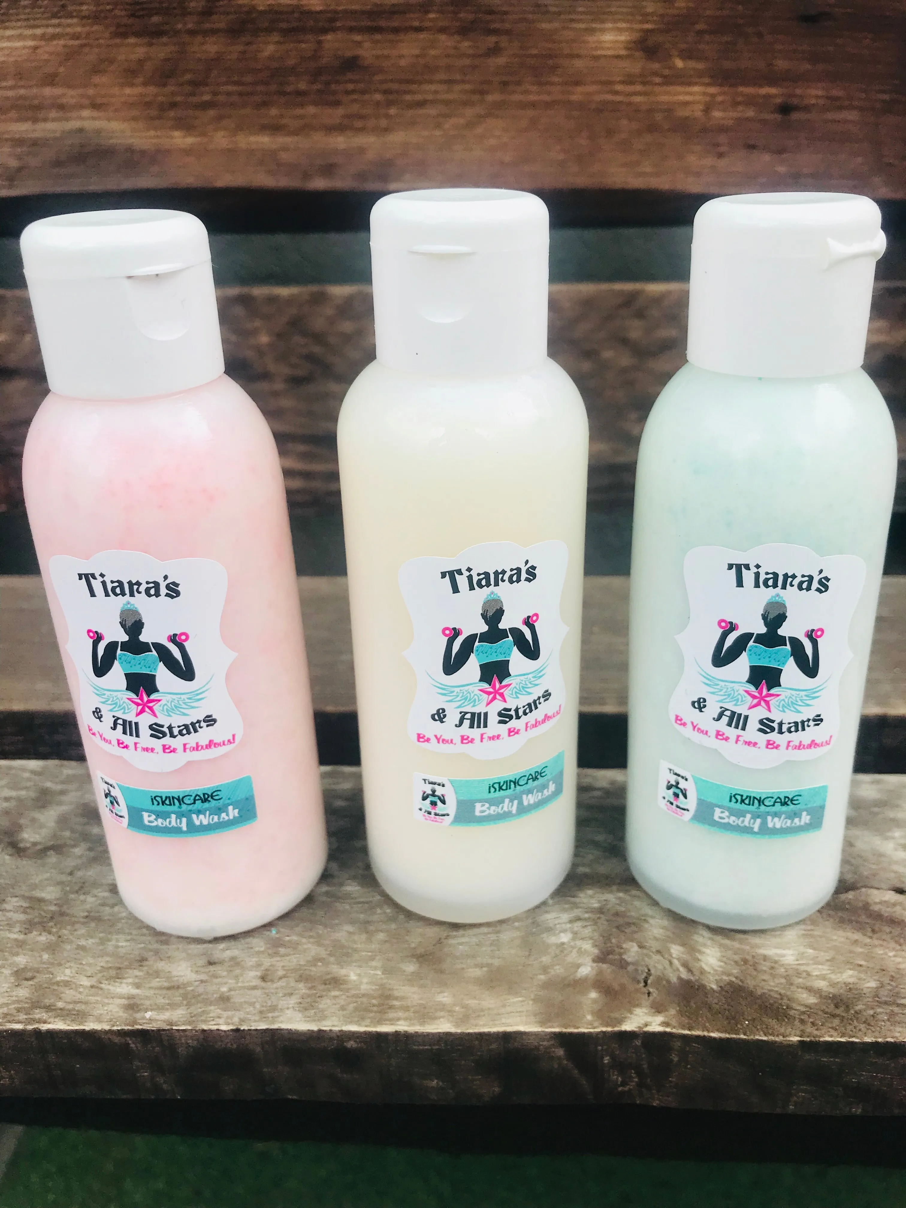 100ml all natural body wash with biodegradable beads for gentle exfoliation