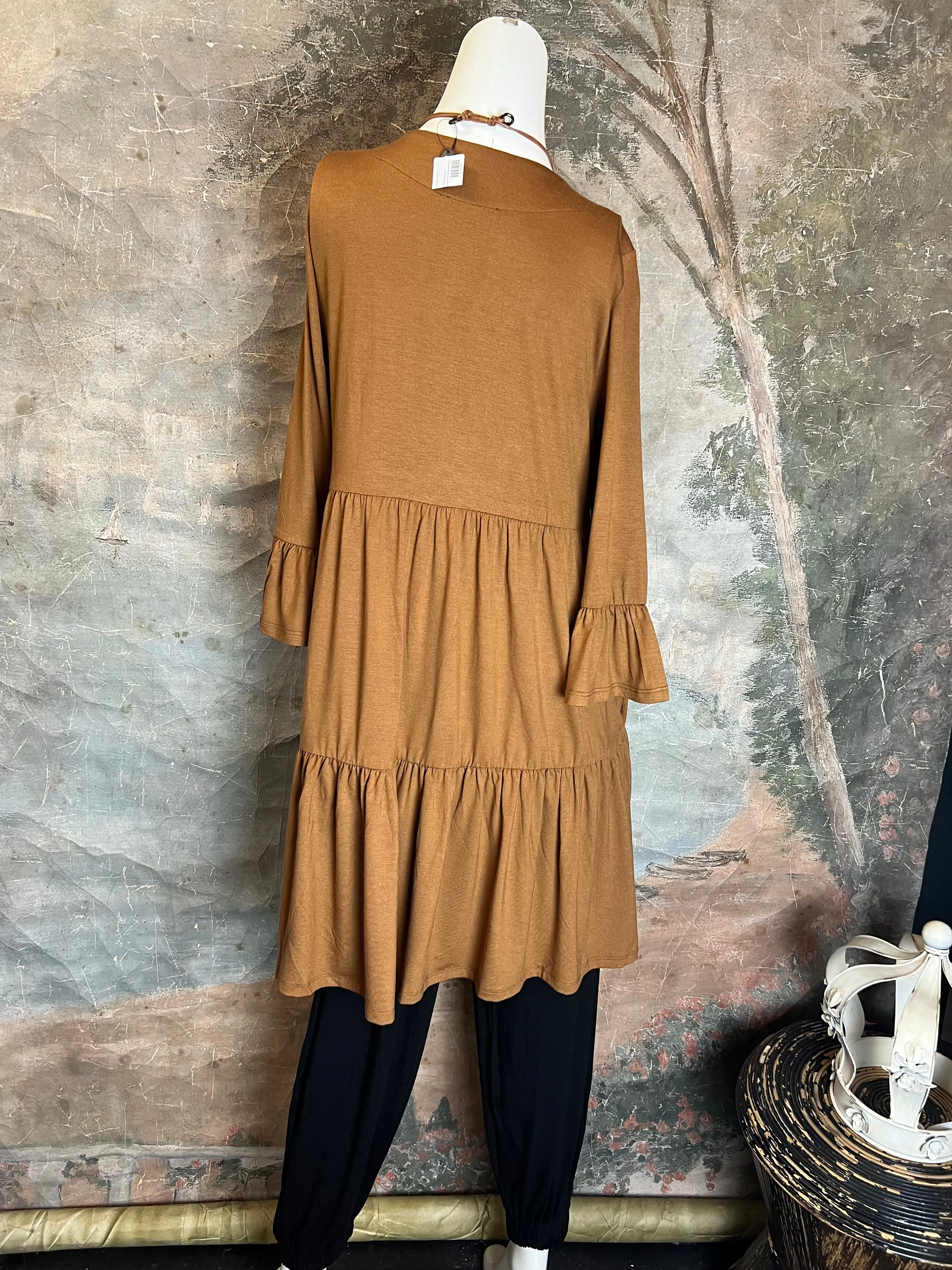 1329 Devon Dress-Camel