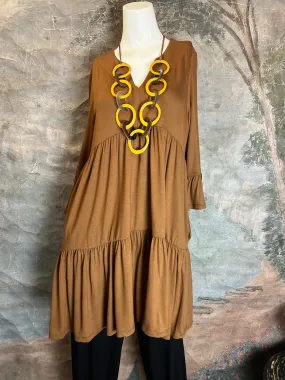 1329 Devon Dress-Camel