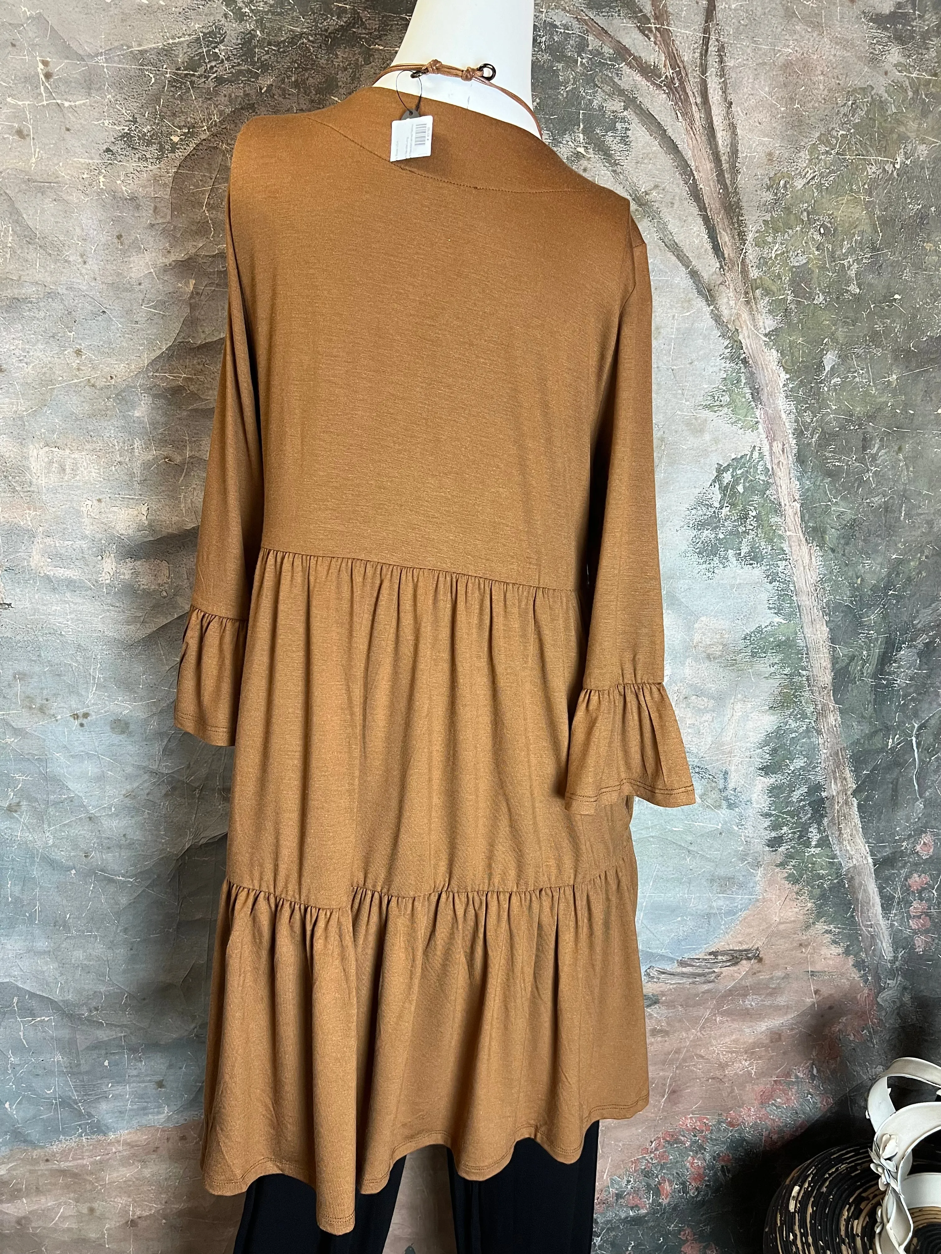 1329 Devon Dress-Camel
