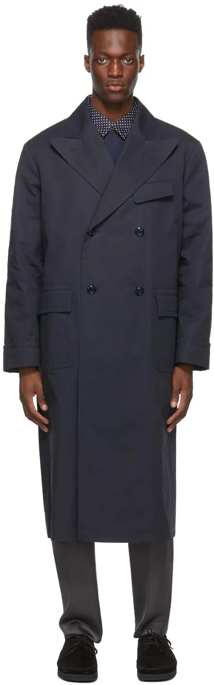 4SDESIGNS Navy Morning Coat