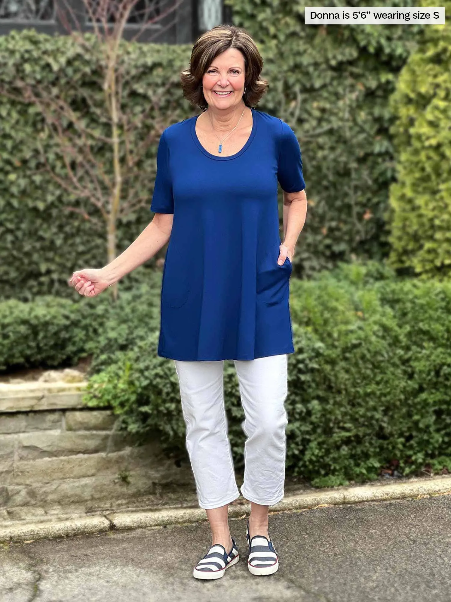 Alma half sleeve pocket tunic - FINAL SALE
