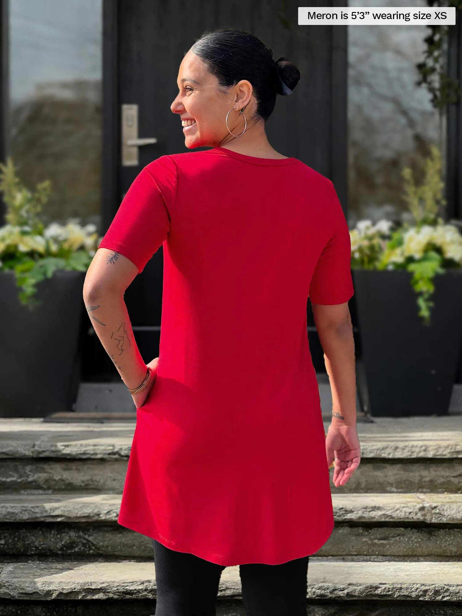 Alma half sleeve pocket tunic - FINAL SALE