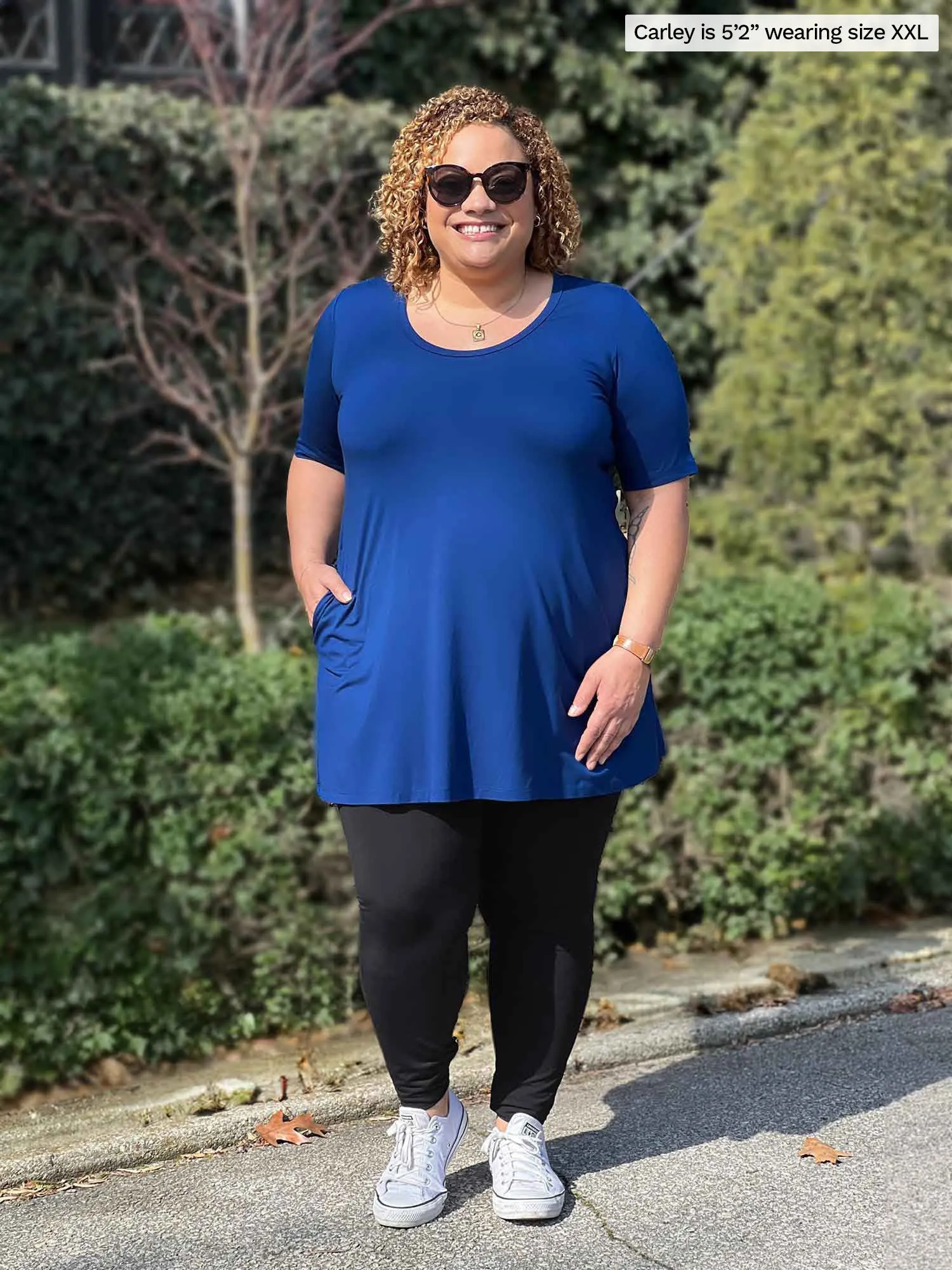 Alma half sleeve pocket tunic - FINAL SALE