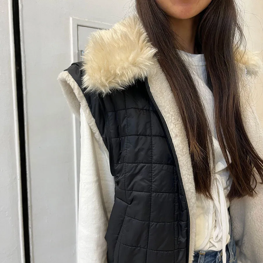 【AMOMENTO/アモーメント】<br>DETACHABLE SHEARING JUMPER <br>AM24FWW04JP