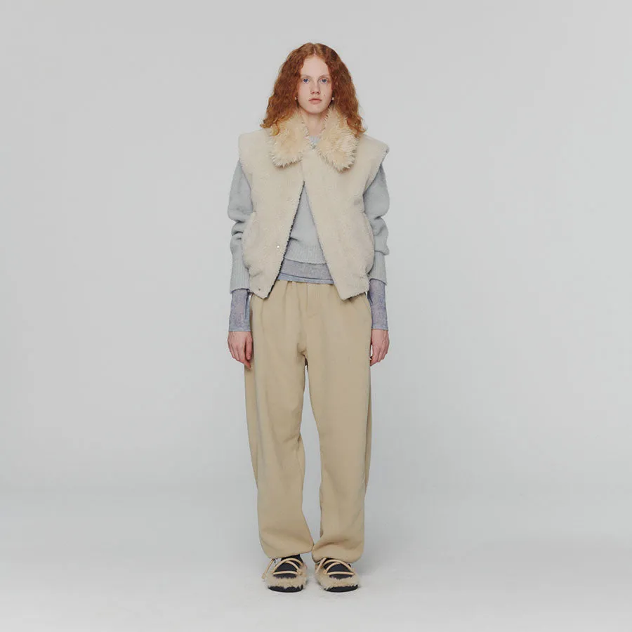 【AMOMENTO/アモーメント】<br>DETACHABLE SHEARING JUMPER <br>AM24FWW04JP