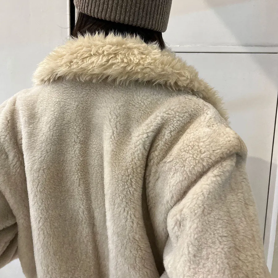 【AMOMENTO/アモーメント】<br>DETACHABLE SHEARING JUMPER <br>AM24FWW04JP