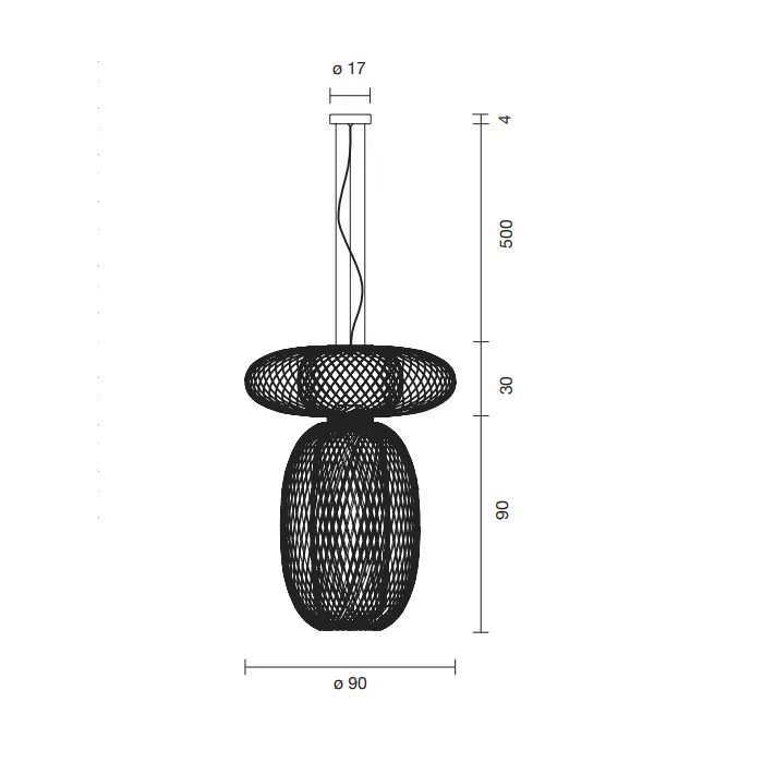 ANWAR COMBI (Top 30 / Bottom 90) Suspension Lamp