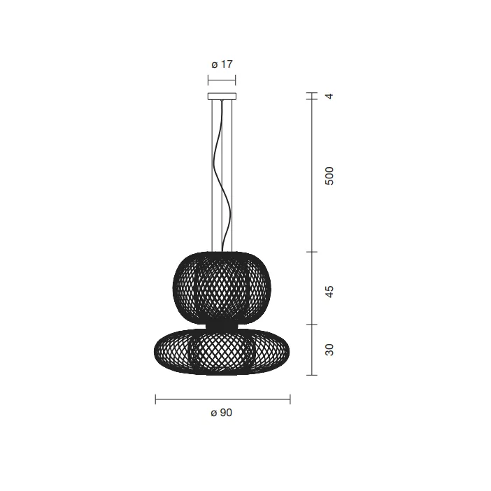 ANWAR COMBI (Top 45 / Bottom 30) Suspension Lamp