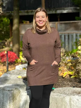 Ashanti cowl neck pocket tunic - FINAL SALE