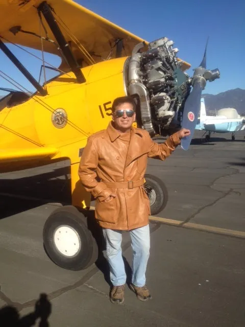 Aviator Flying Three Quarter Pilot Tan Genuine Leather Coat