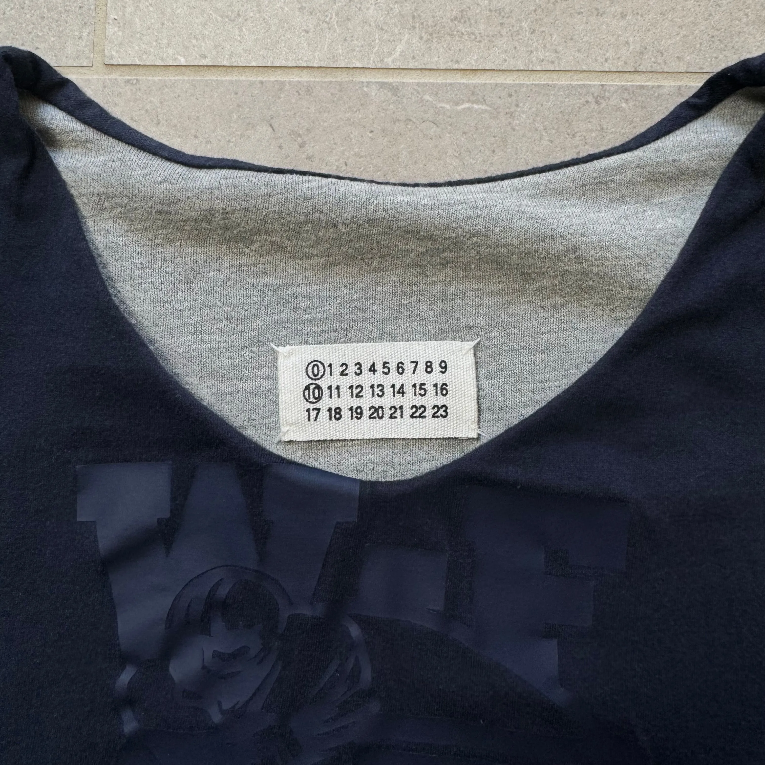AW2005 Martin Margiela Artisanal Reversible College Sweater