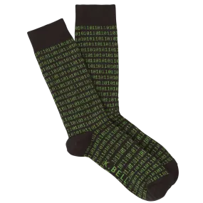 Binary Tech Men’s Crew Sock