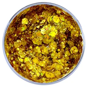 Biodegradable Glitter Gel - Holographic Gold (Chunky Mix)