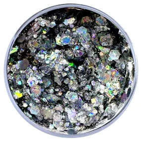 Biodegradable Glitter Gel - Holographic Graphite (Chunky Mix)