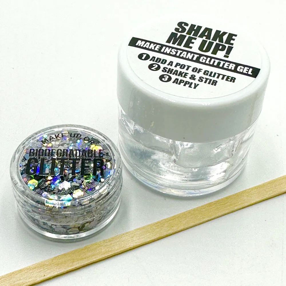 Biodegradable Glitter Gel - Holographic Graphite (Chunky Mix)