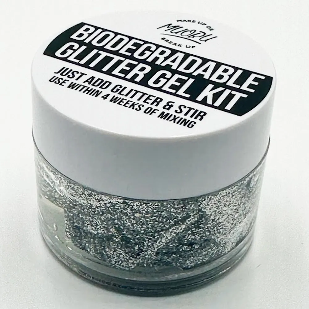 Biodegradable Glitter Gel - Metallic Silver (Fine Glitter)