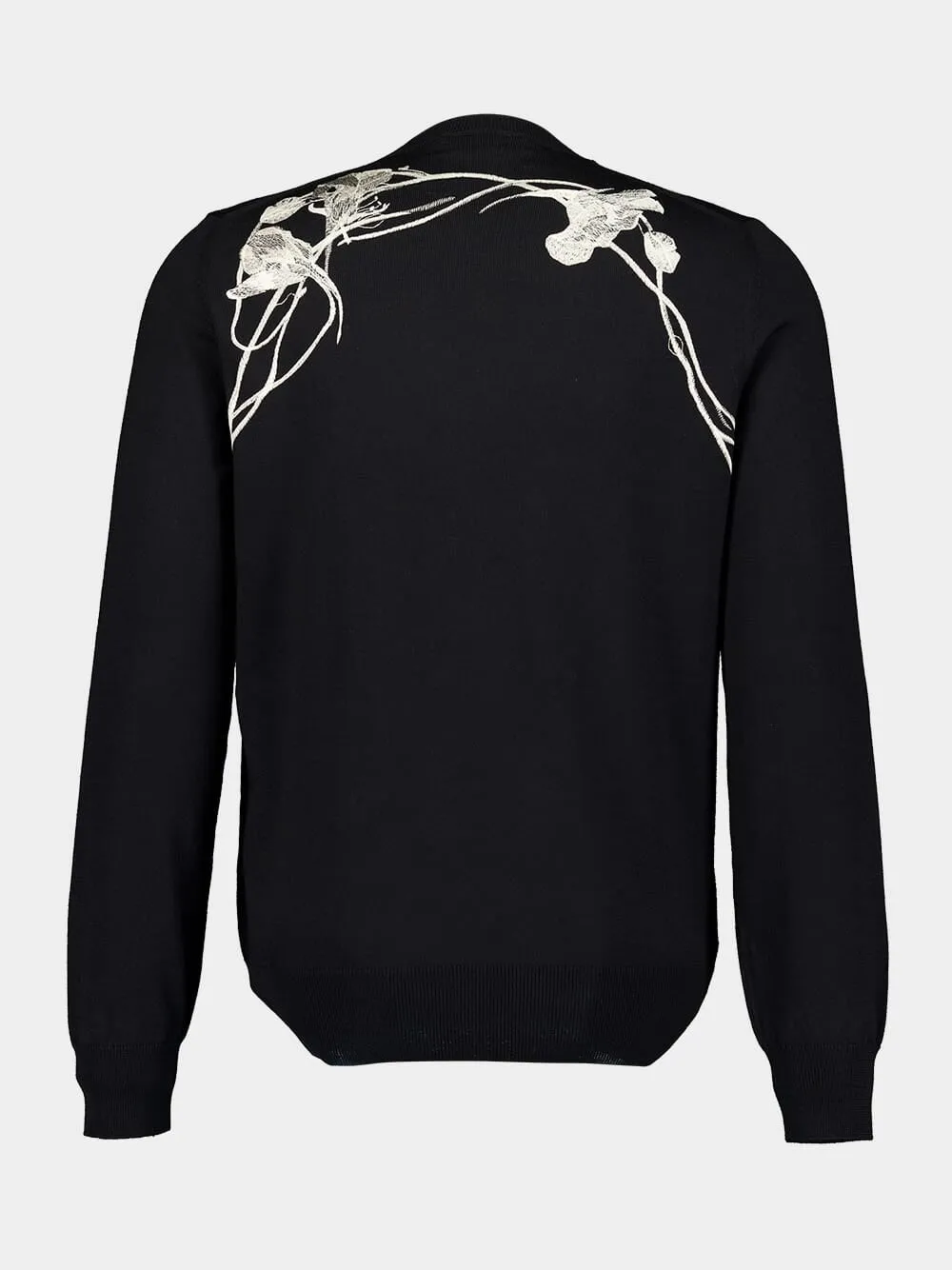 Black Floral Harness Jumper