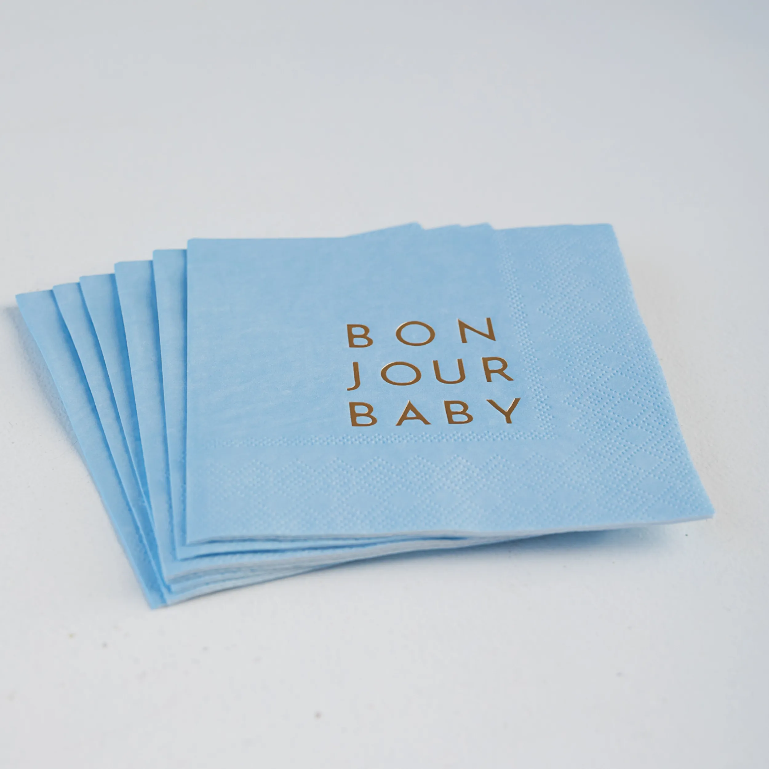 Bonjour Fête - BONJOUR BABY SKY BLUE COCKTAIL NAPKINS