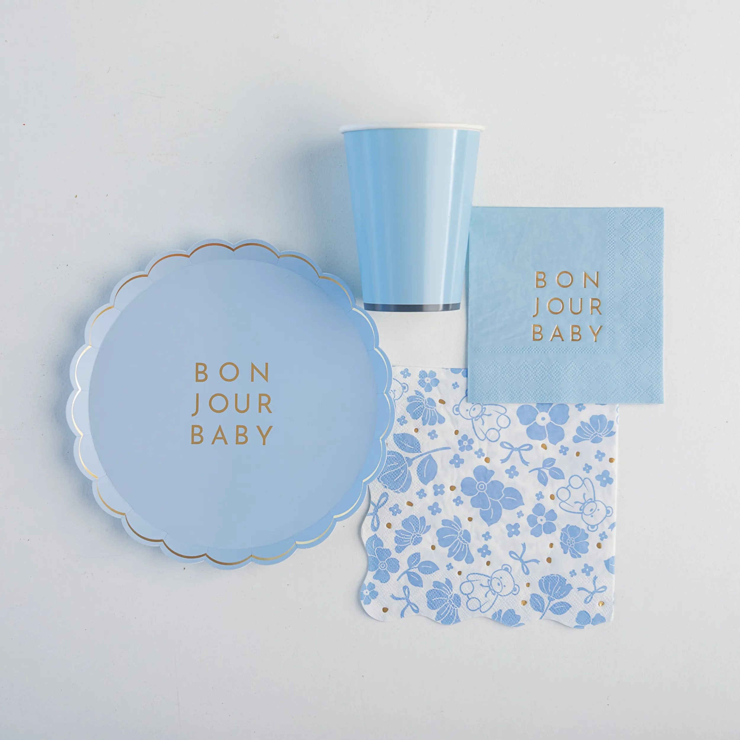Bonjour Fête - BONJOUR BABY SKY BLUE SMALL PLATES