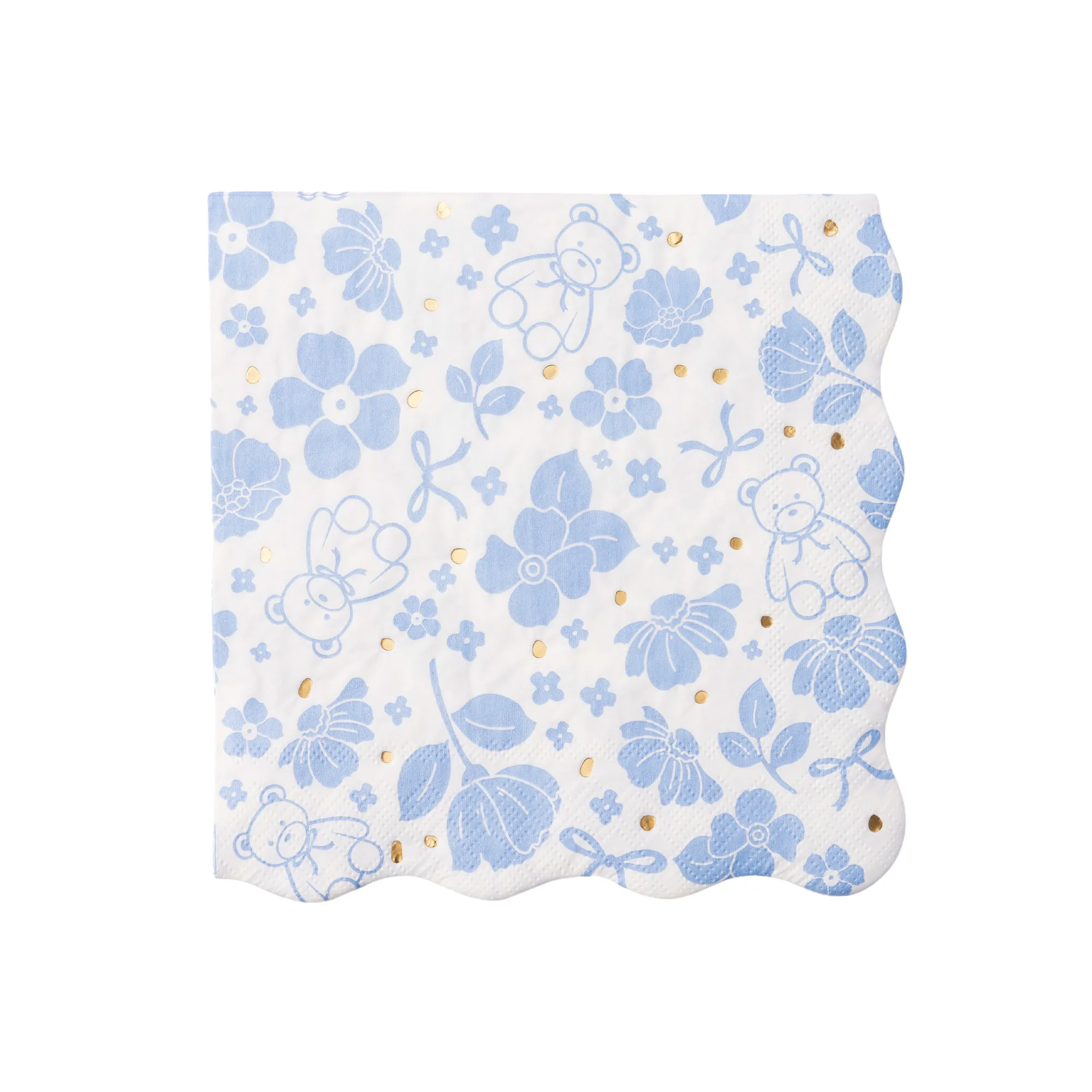 Bonjour Fête - HENRY BEAR BLUE LARGE NAPKINS
