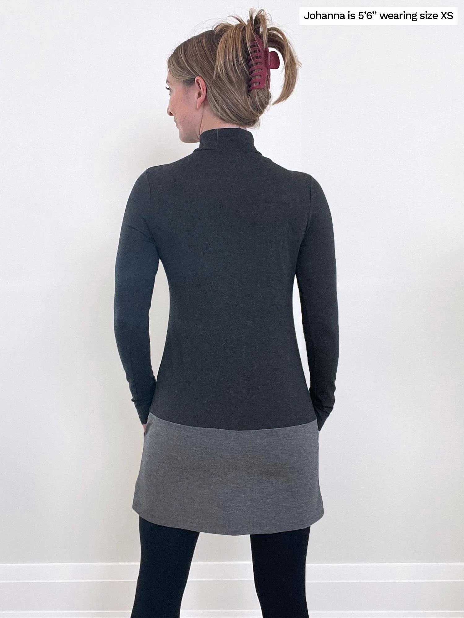 Brooklin mock neck pocket tunic - FINAL SALE