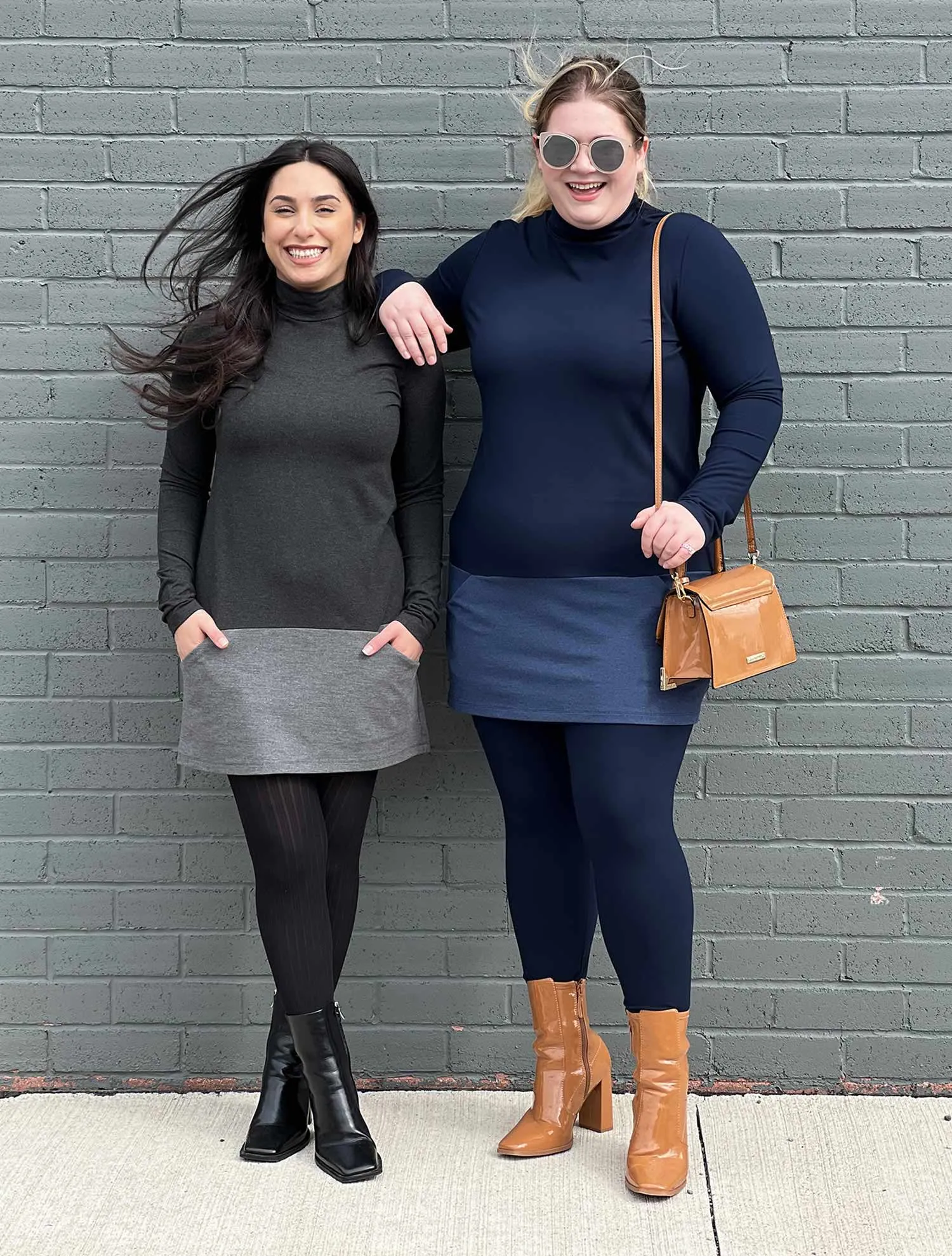 Brooklin mock neck pocket tunic - FINAL SALE