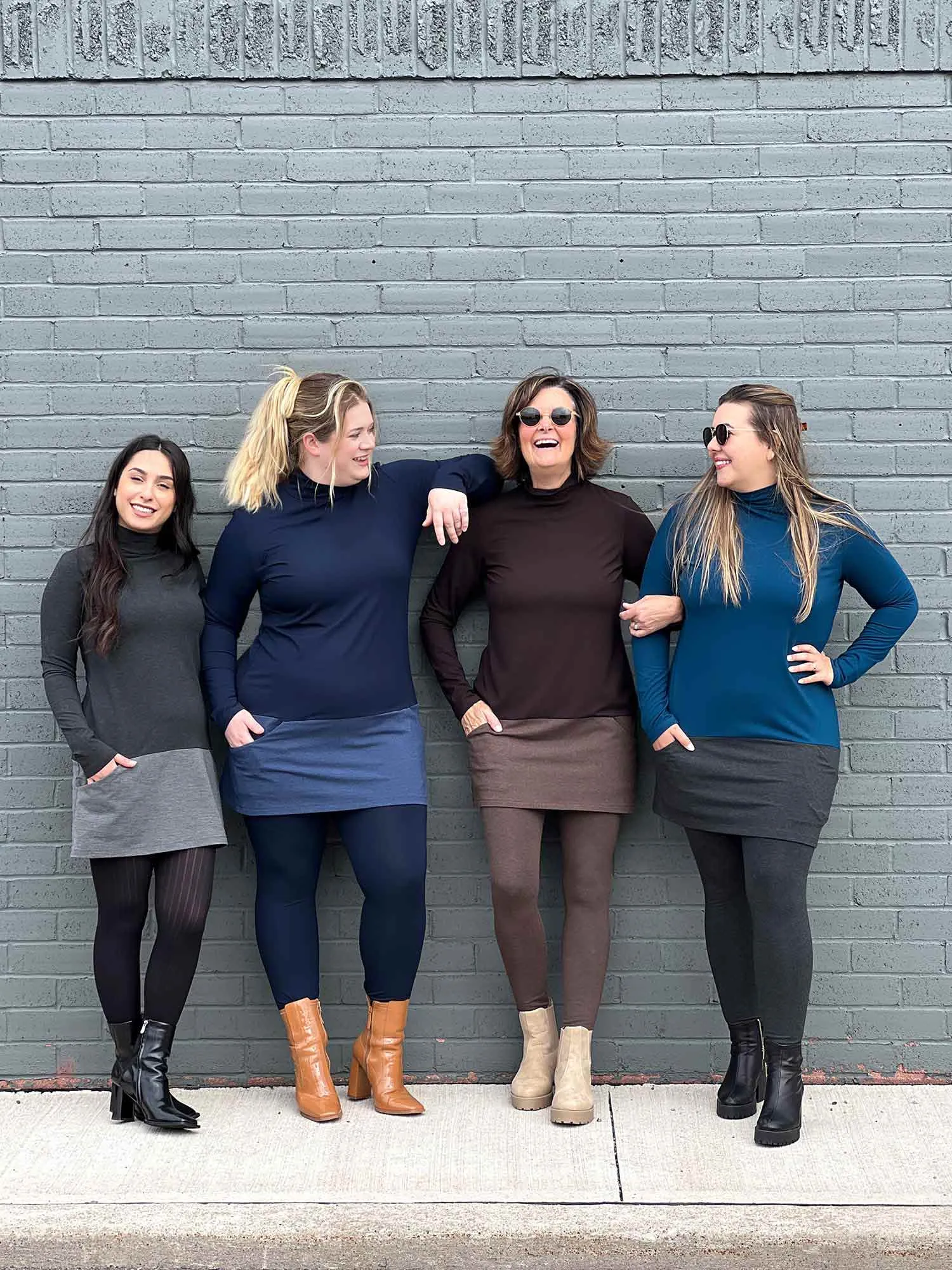 Brooklin mock neck pocket tunic - FINAL SALE