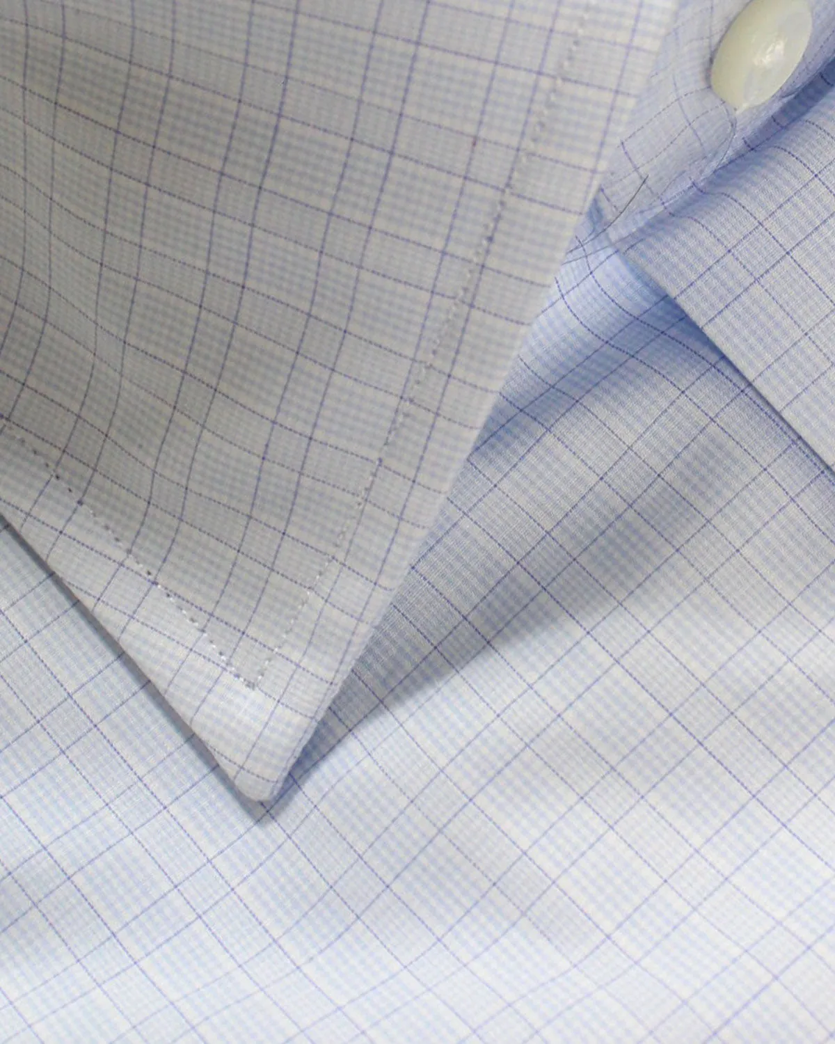 Canali Dress Shirt White Blue Purple Exclusive Collection - Modern Fit 41 - 16