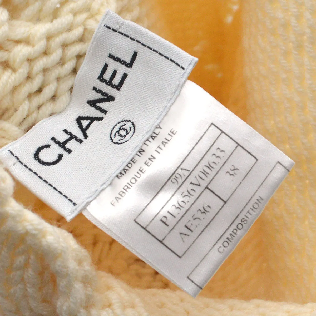 Chanel 1999 Fall fisherman's knit mock-neck jumper #38