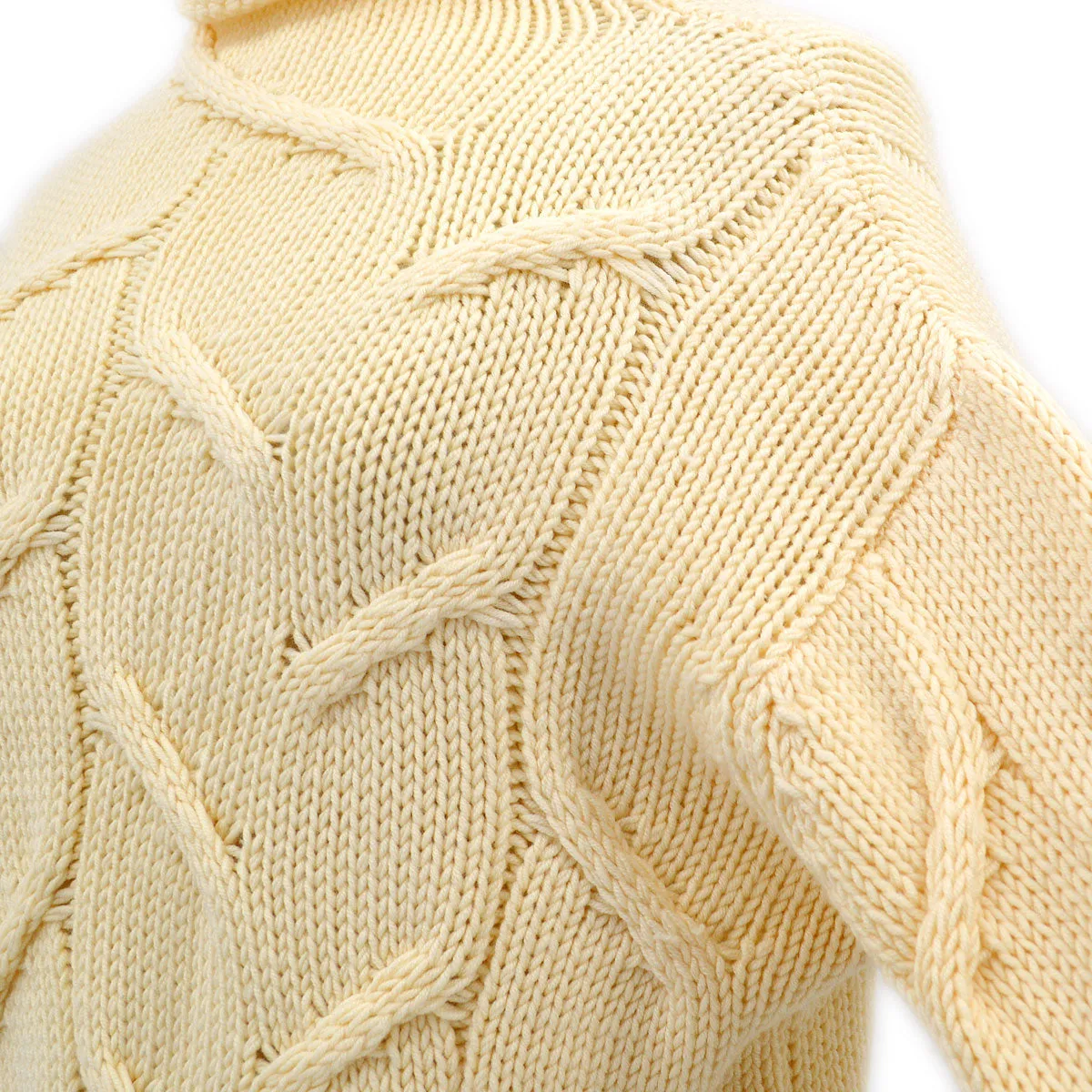 Chanel 1999 Fall fisherman's knit mock-neck jumper #38