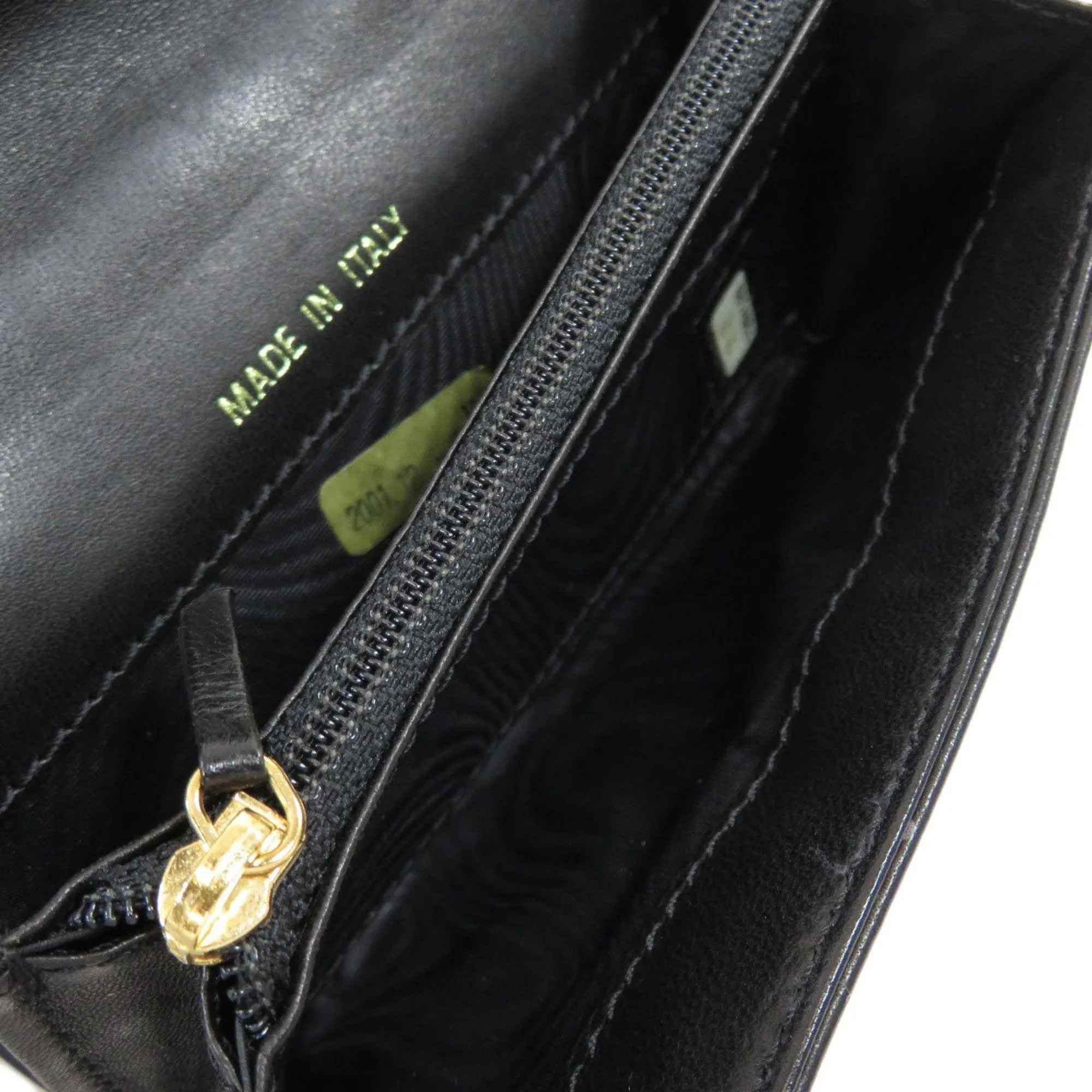Chanel Black Calfskin Chocolate bar wallet accessories