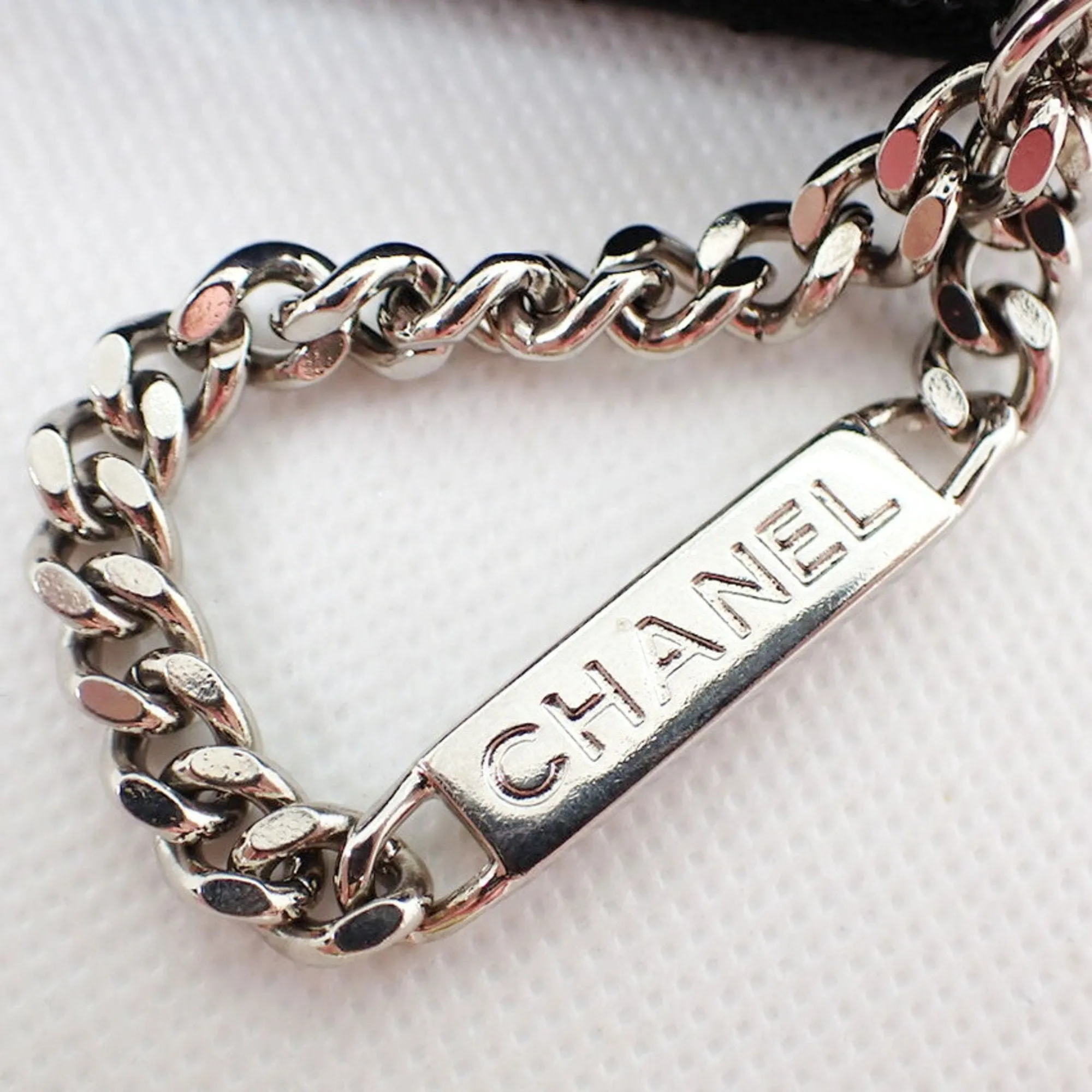 Chanel Black Leather Cambon line wallet accessories