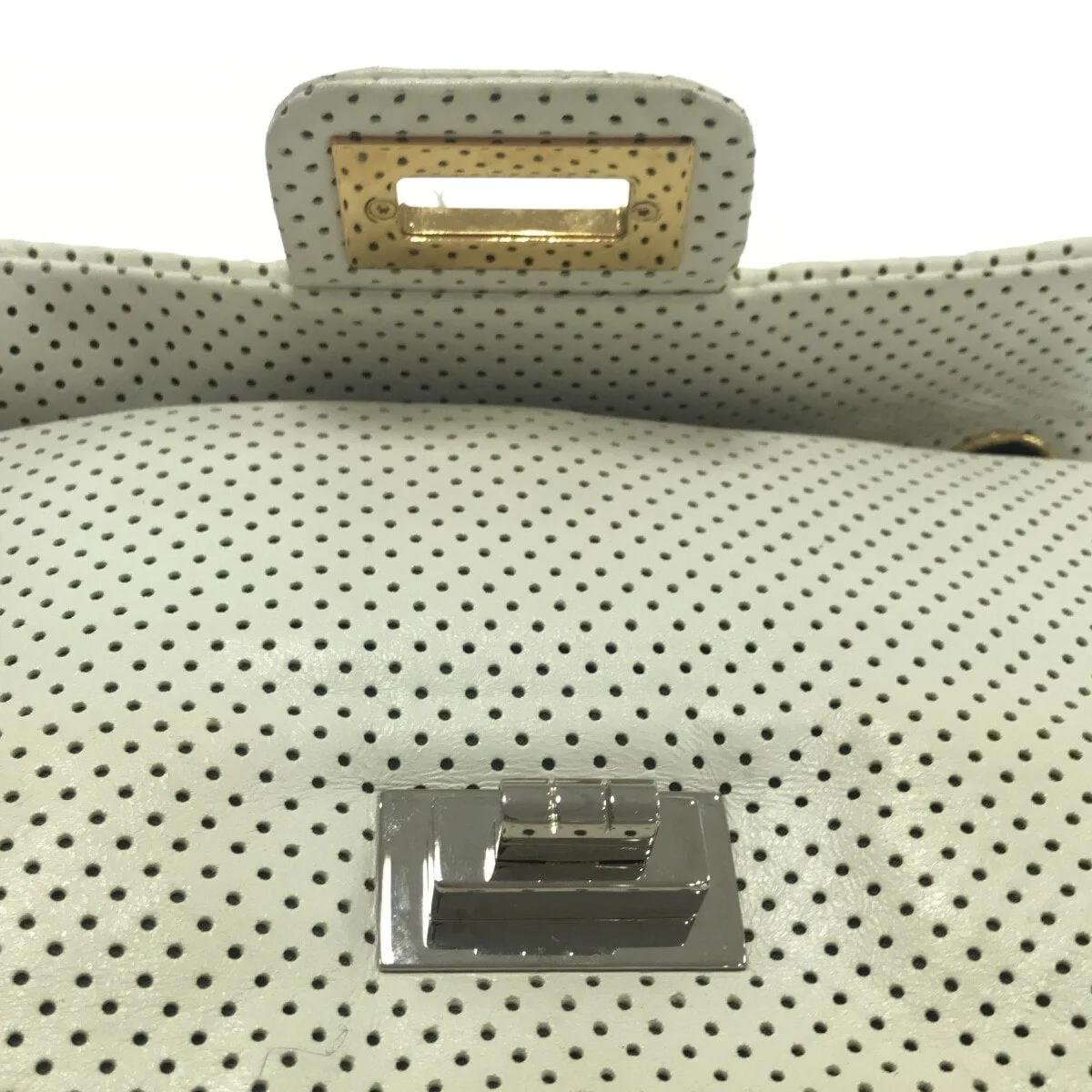 Chanel cream Leather 2.55 shoulder bag