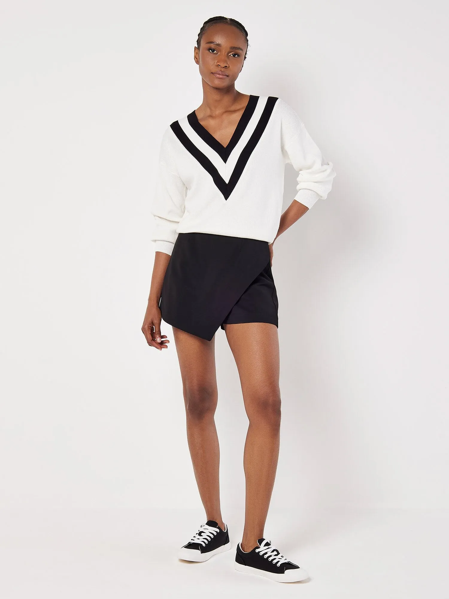 Cleo Varsity Style Sweater