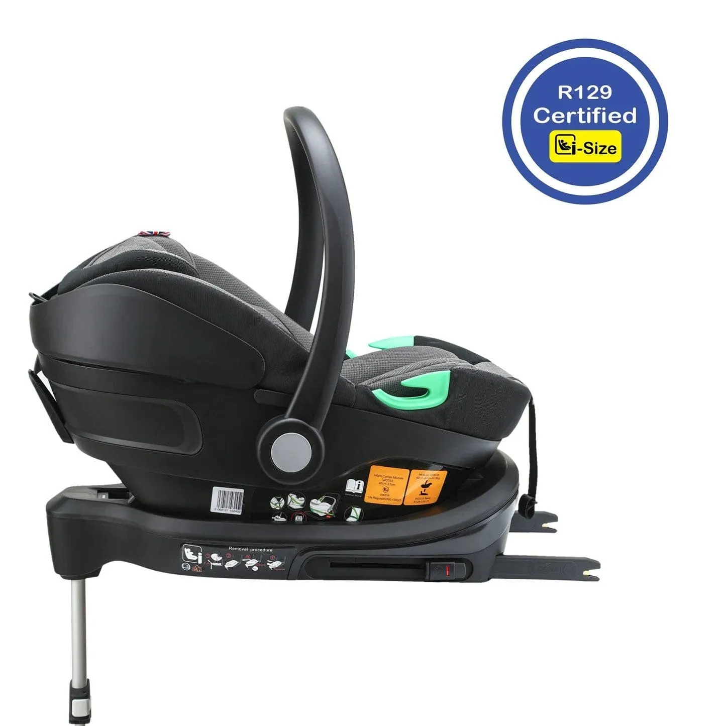 Cozy N Safe ODYSSEY 40-87cm I-Size Child Car Seat - Black/Grey