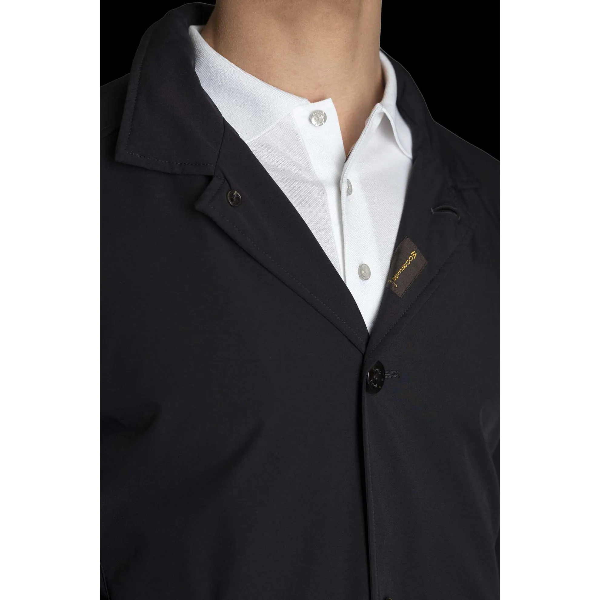 Dark Blue Hektor Water Resistant Unlined Overcoat