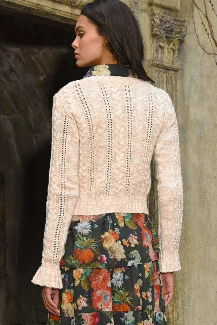 Designer Cable Jumper in Oatmeal | FINAL SALE