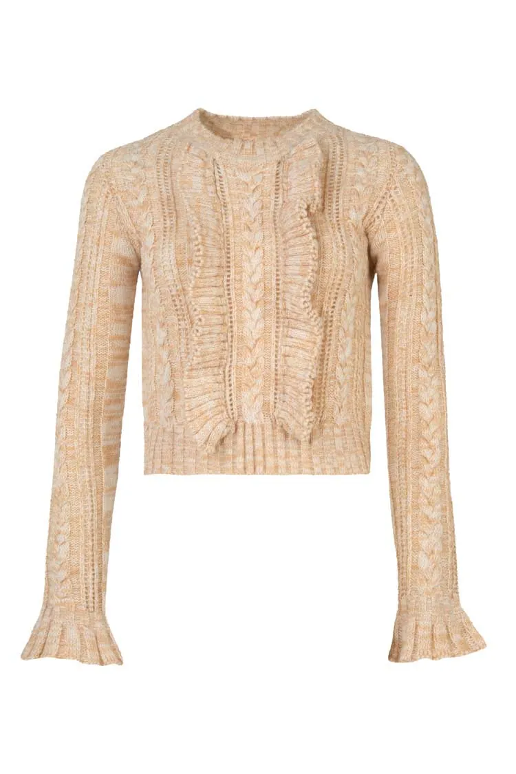 Designer Cable Jumper in Oatmeal | FINAL SALE