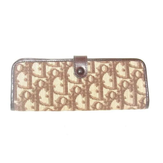 Dior Brown Trotter Print Mirrored Accessory for Comb Cash etc.