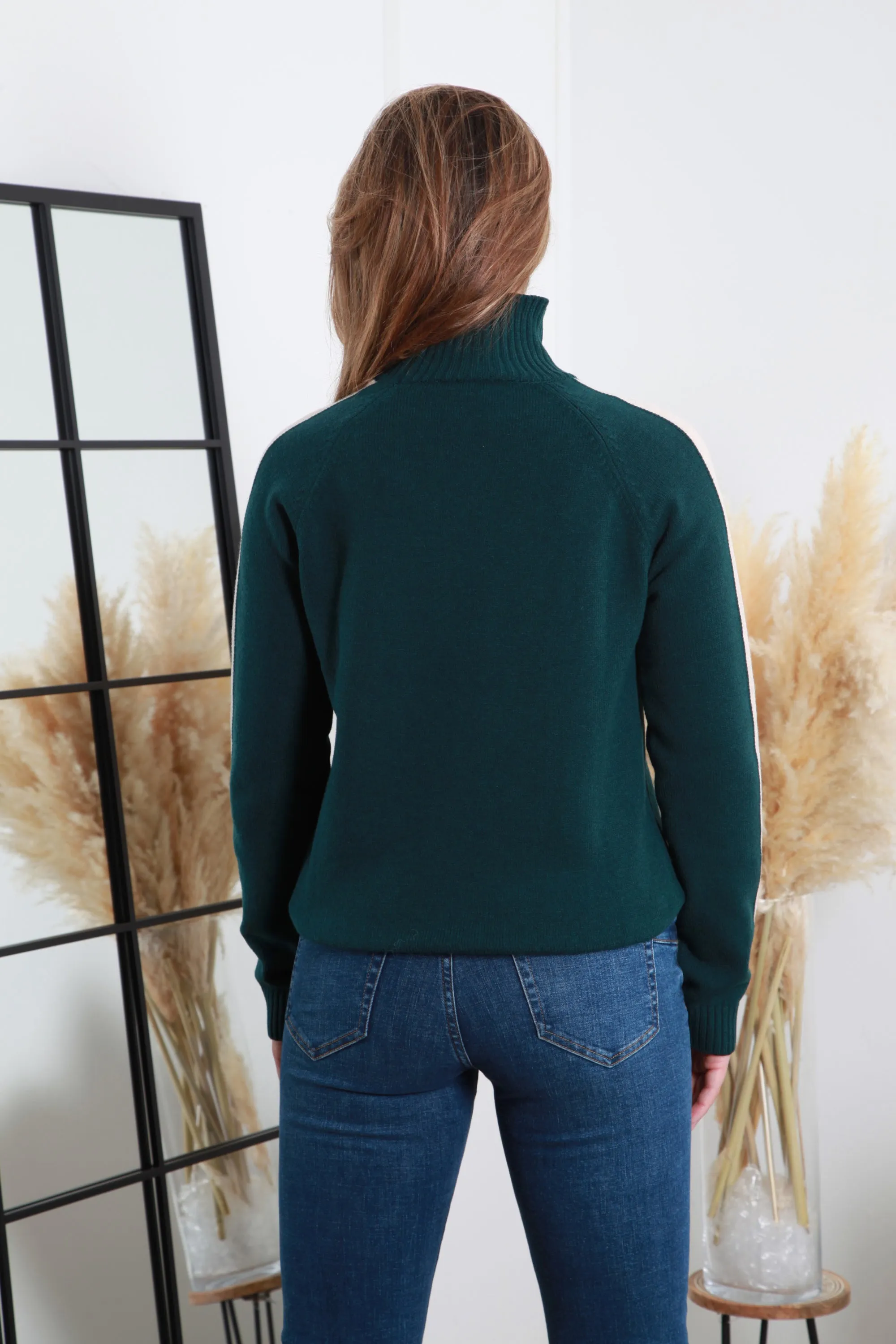 Double Second Roll Neck Knit Jumper