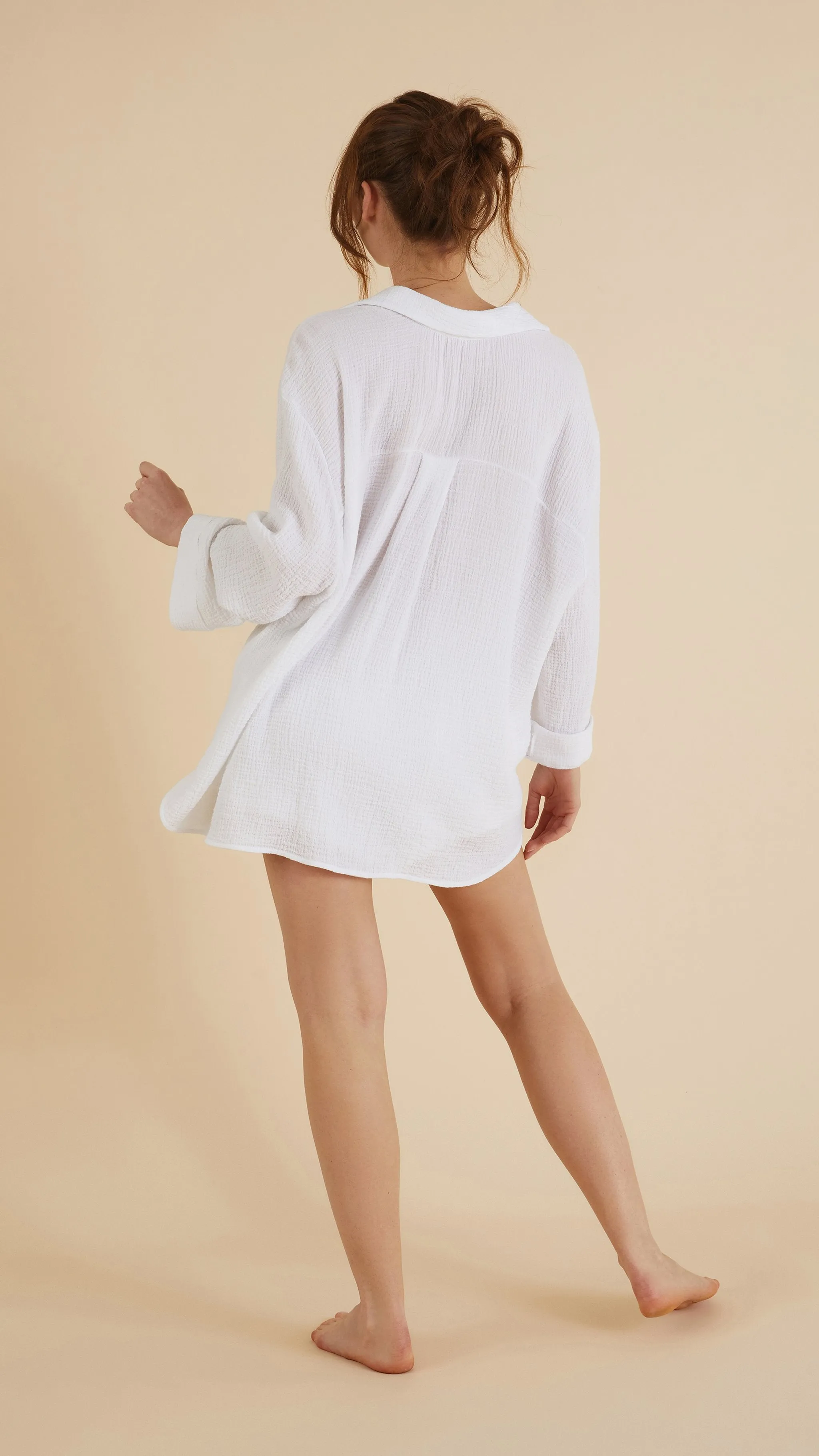 Echo White Maxi Shirt
