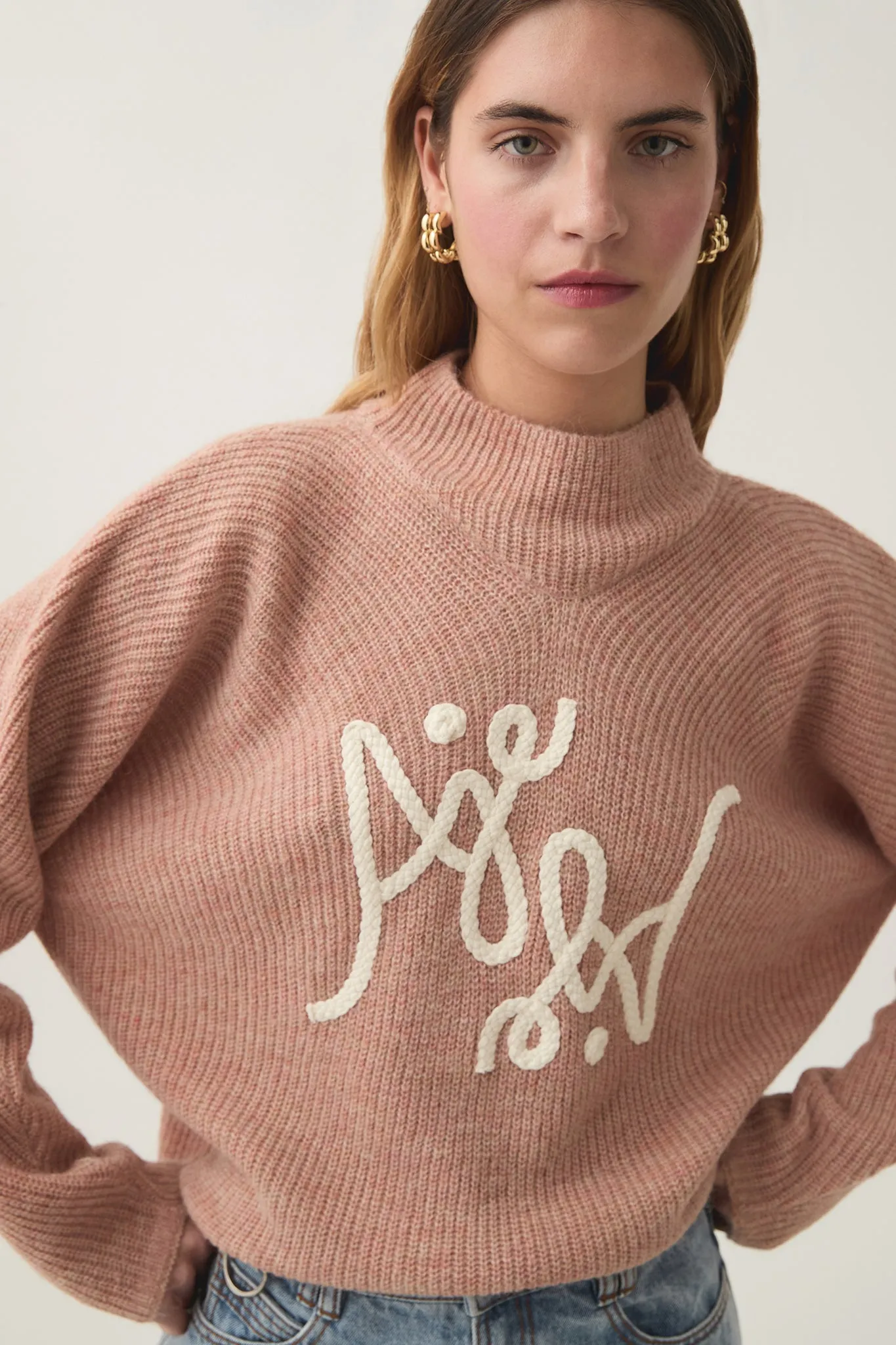 Emulate Braided Logo Knit