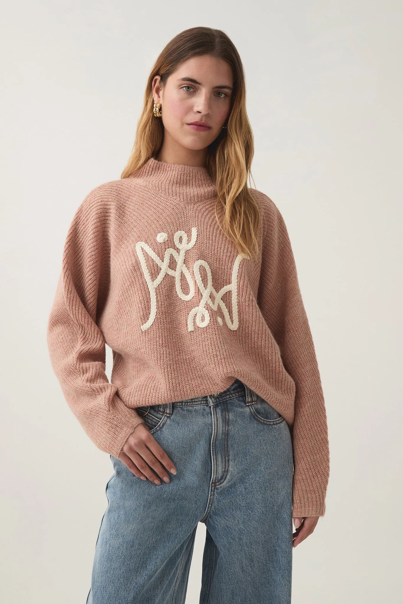 Emulate Braided Logo Knit