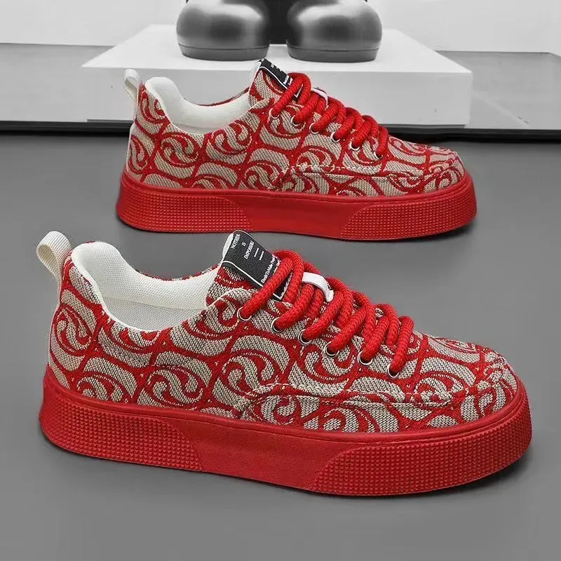 Free shipping canvas shoes for summer  new niche design board shoes for men fashion trends versatile sports and leisure fashion shoes wear-resistant