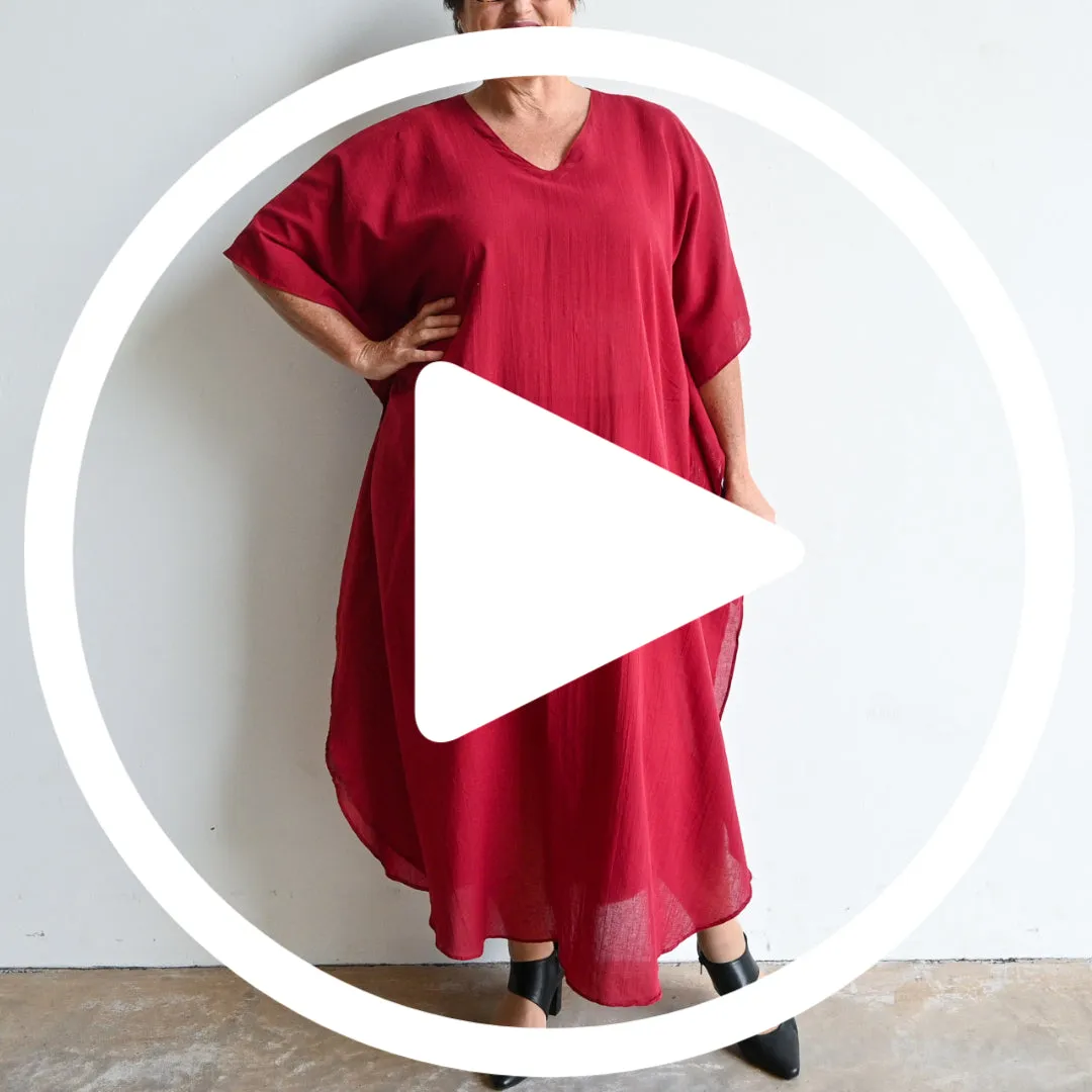Gone Cruising Cotton Kaftan Maxi