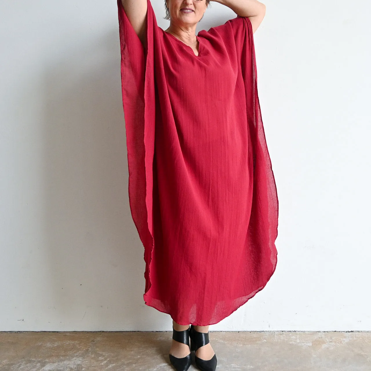 Gone Cruising Cotton Kaftan Maxi
