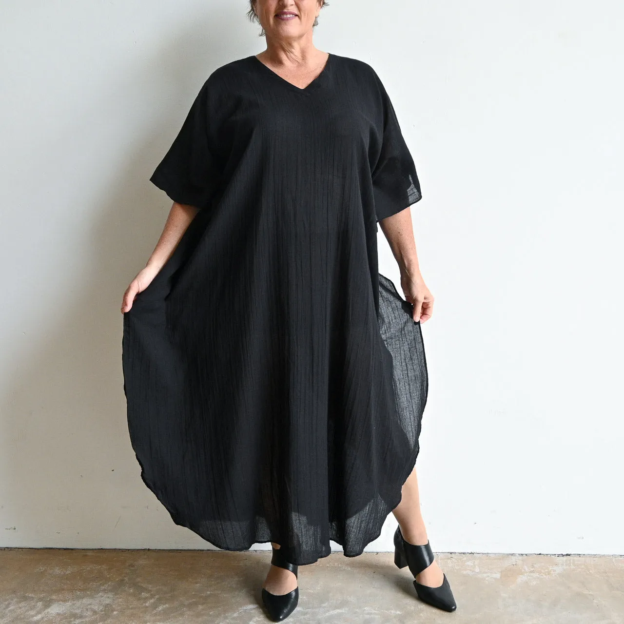 Gone Cruising Cotton Kaftan Maxi
