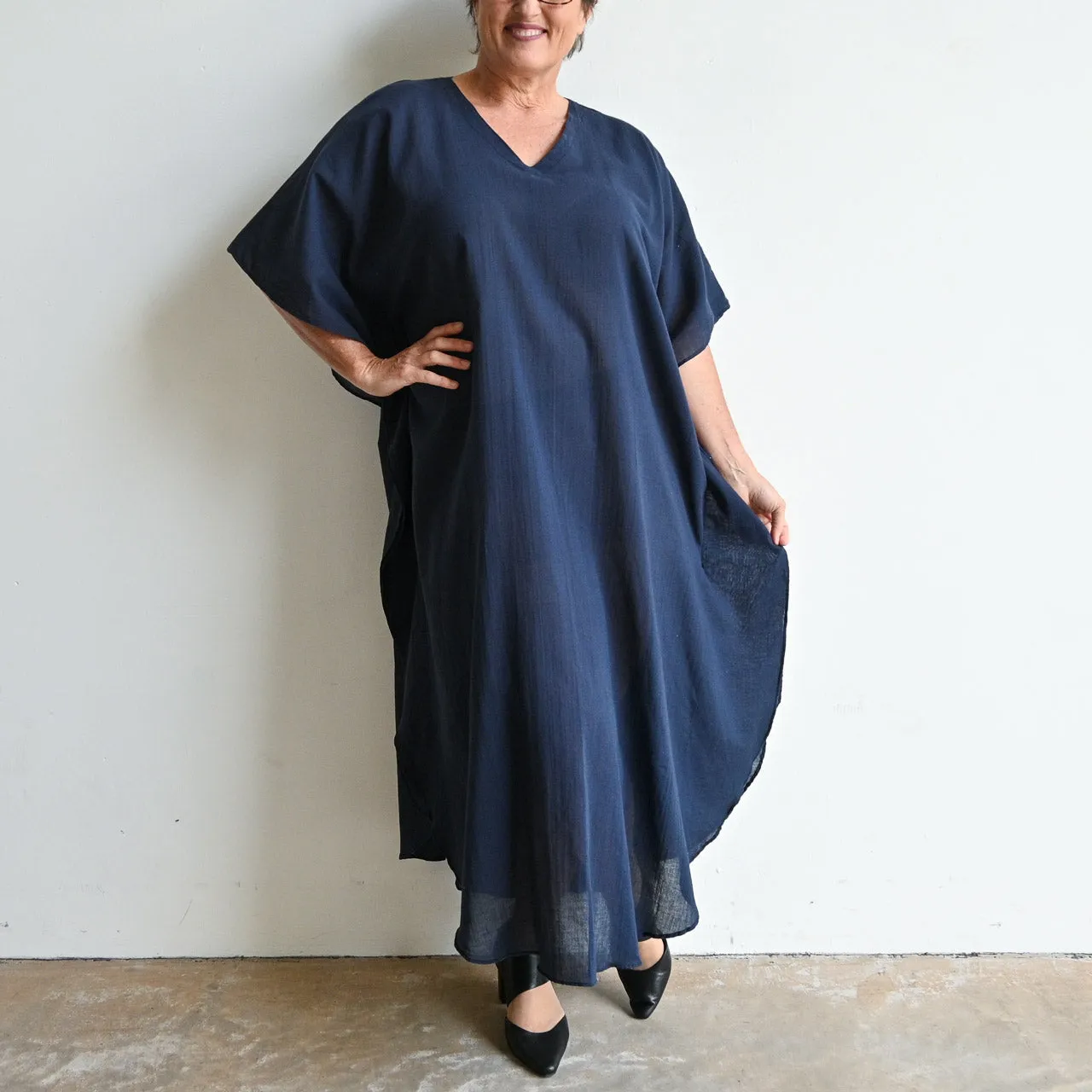 Gone Cruising Cotton Kaftan Maxi