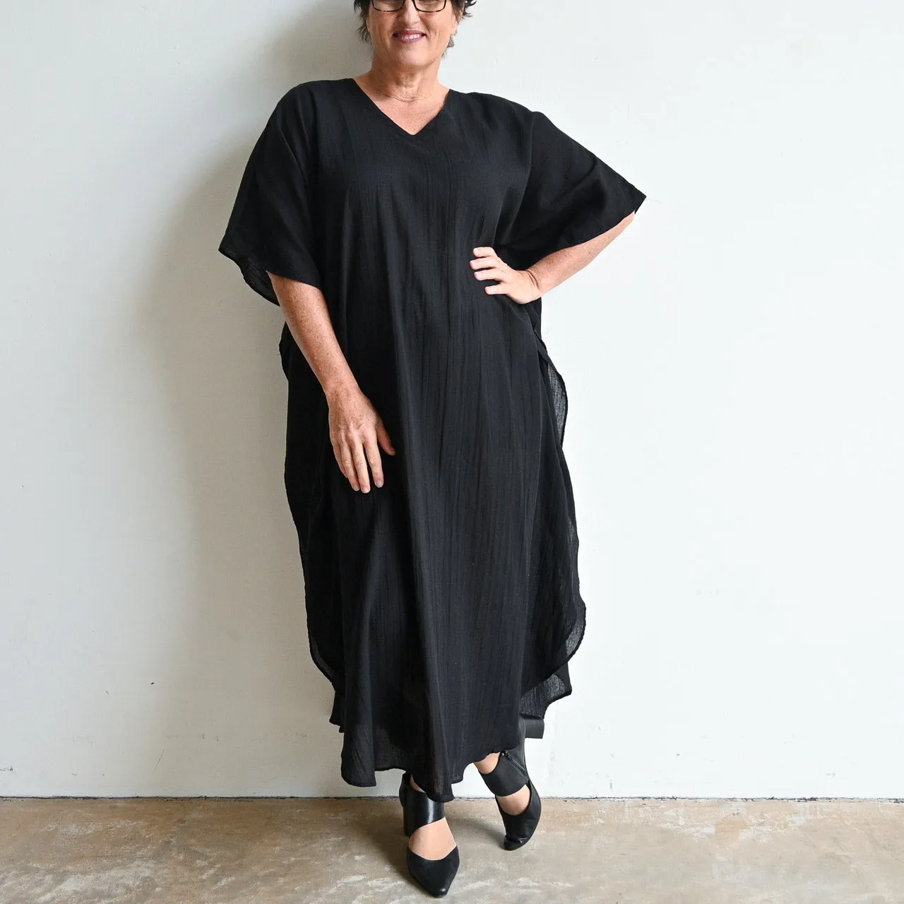 Gone Cruising Cotton Kaftan Maxi